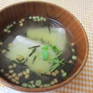 だしは簡単♪焼き餅のお澄まし雑煮